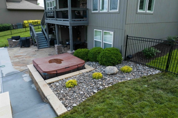 Backyard of a home
