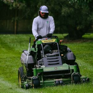 Landscaper riding lawn mower