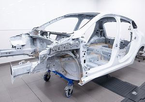 Photo of a car frame