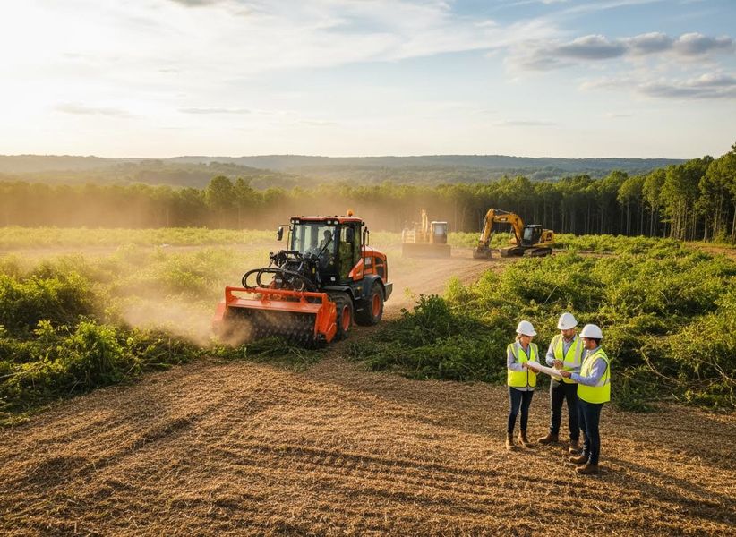 Forestry Mulching Operation and Site Inspection