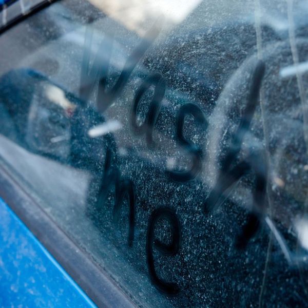 dusty windshield