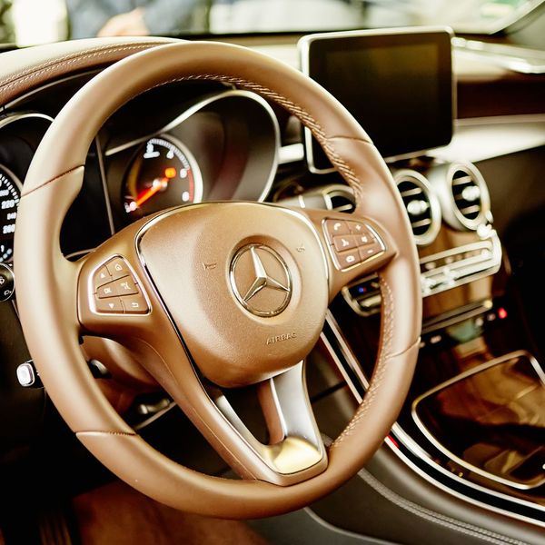 gold mercedes steering wheel