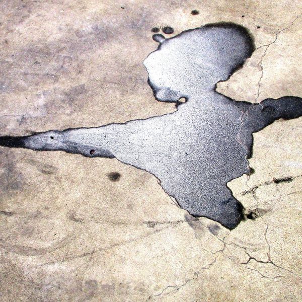 oil stain on concrete