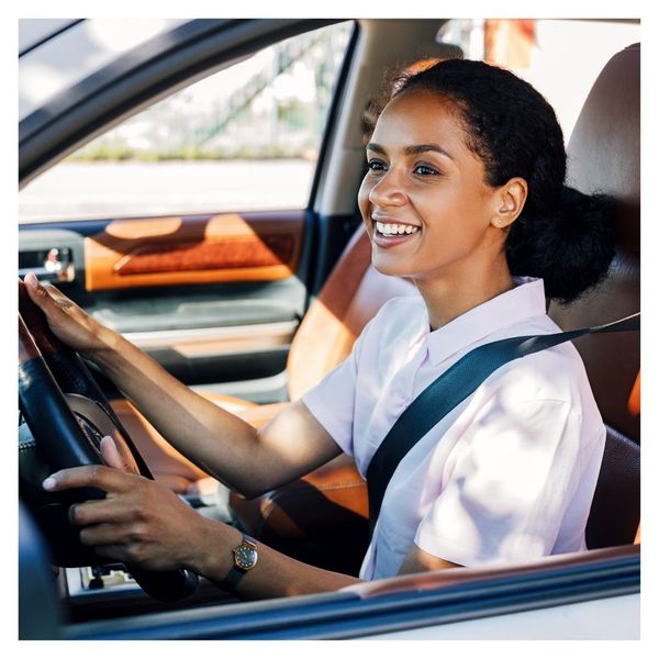 woman driving