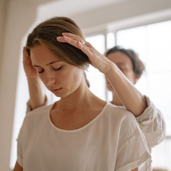 A temple massage