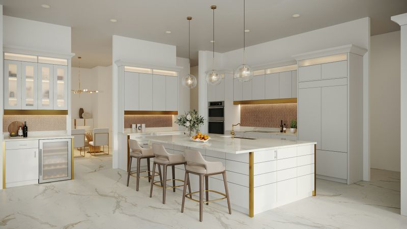 white modern kitchen room