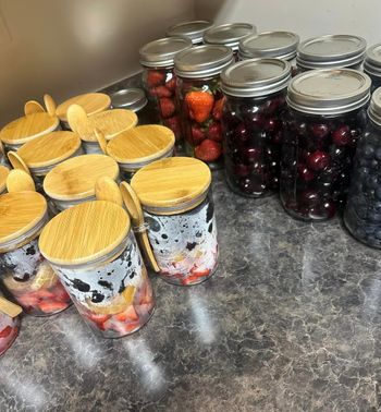 prepared fruit for storage