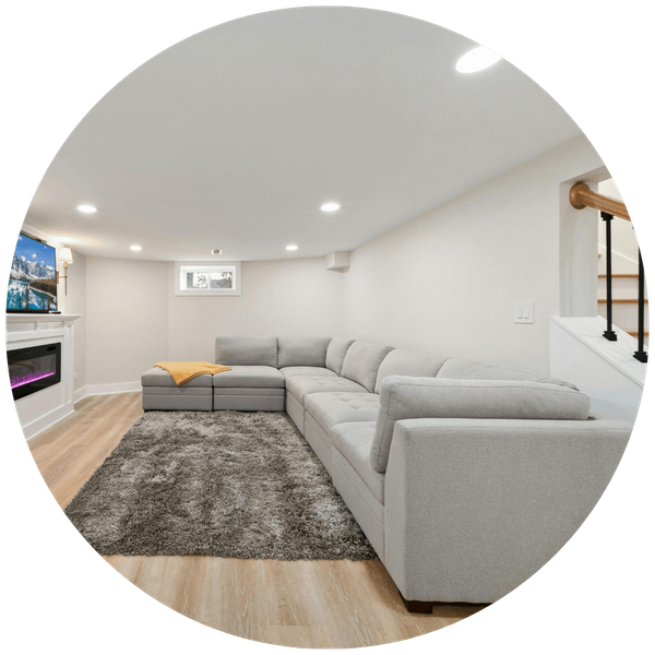 remodeled basement