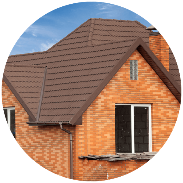 house with new metal roof