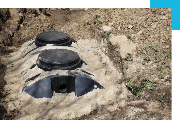 An installed septic tank Onalaska Septic Systems.png