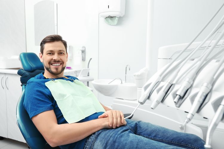 Img of someone getting dental work