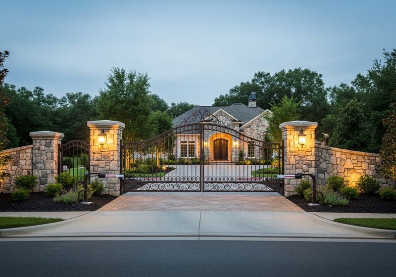 Grand Estate Entrance