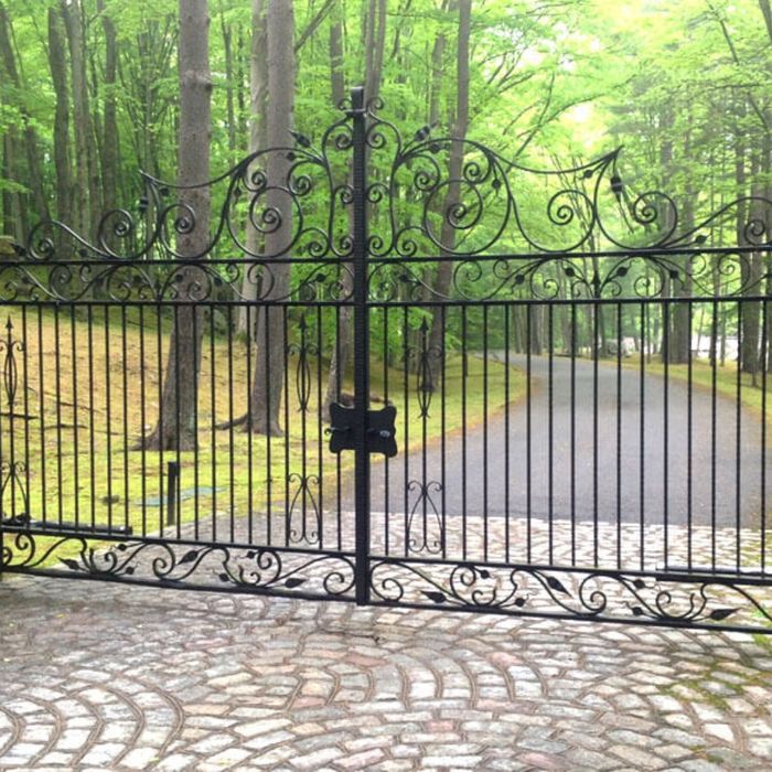 Gate leading into a driveway