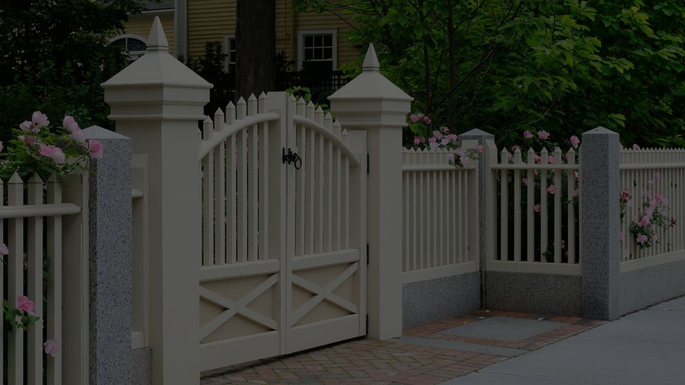 White front gate