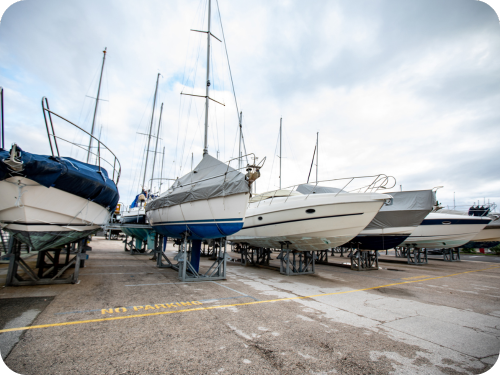 boat storage. 