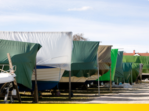 boat storage. 