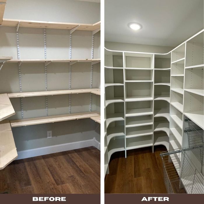 Empty Kitchen Pantry