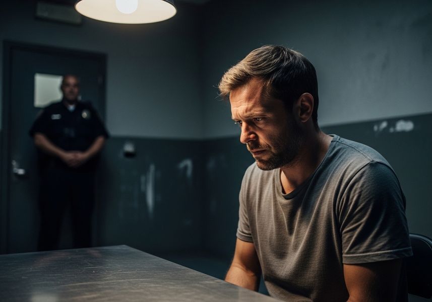 Man in Interrogation Room