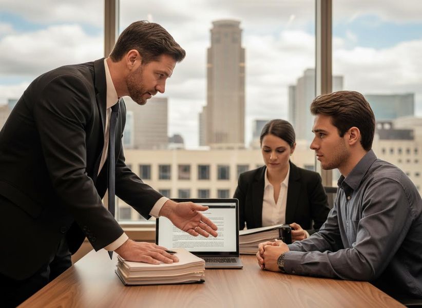 Legal Consultation in a Modern Office