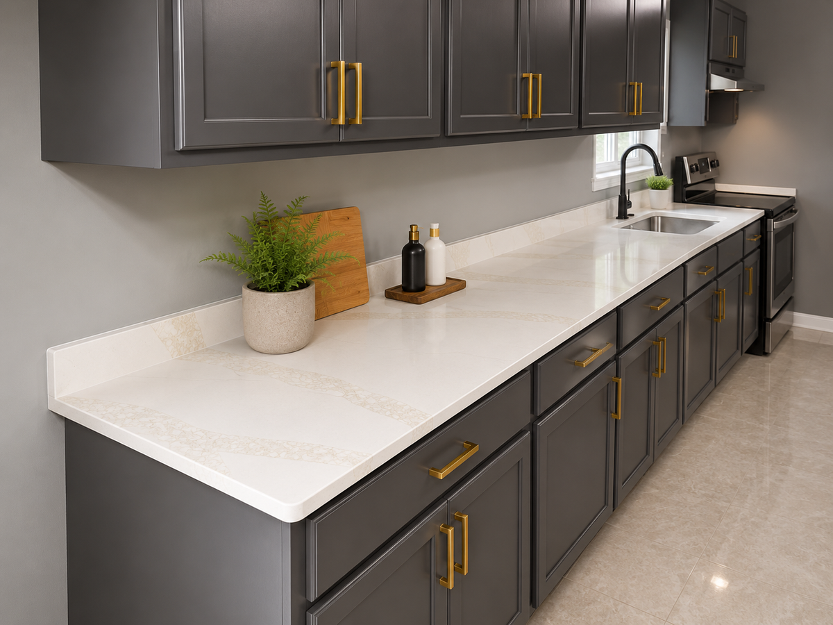 Modern calacatta adorn kitchen