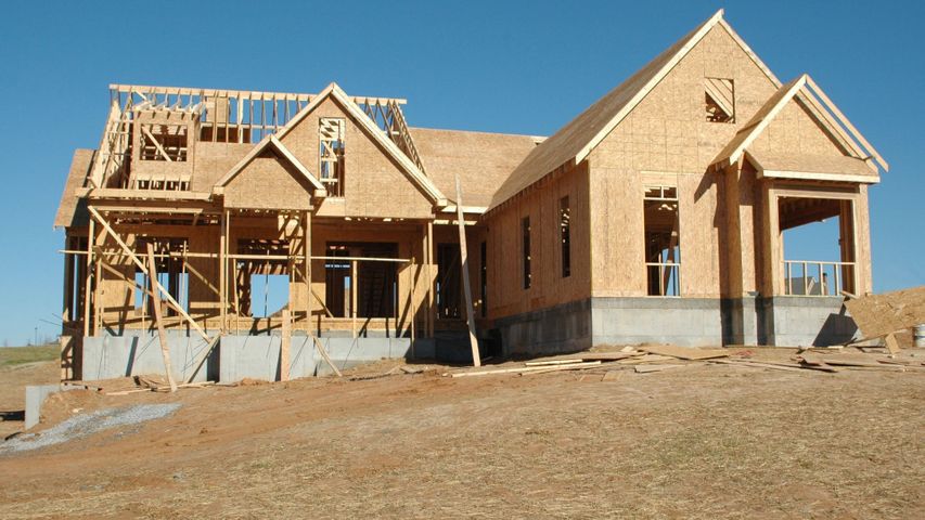 framing of new house 
