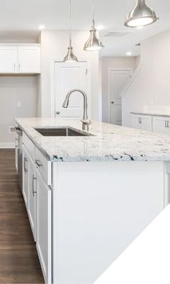 Granite kitchen island