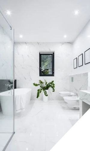Clean minimalist bathroom