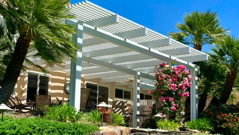 White Lattice Alumawood