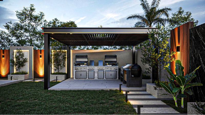 outdoor kitchen