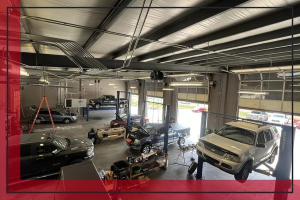 Garage overview of inside of Next Level Performance & Dyno