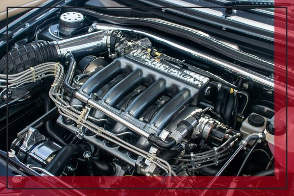 Upgraded car engine