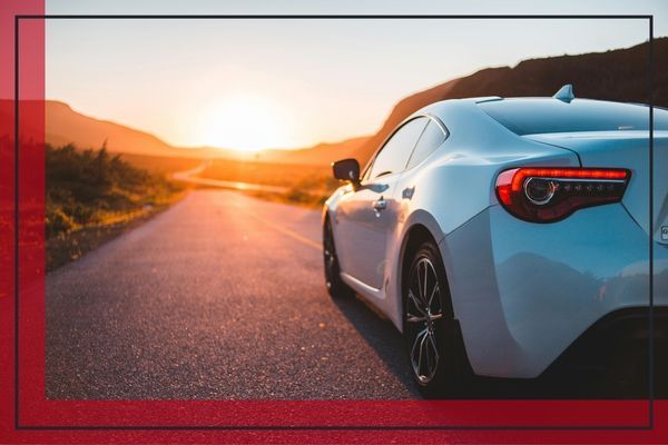 Car in the open road