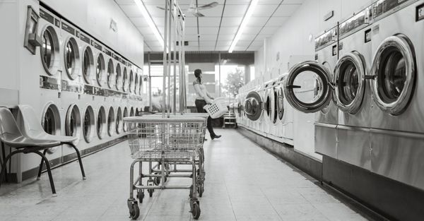 clean laundromat