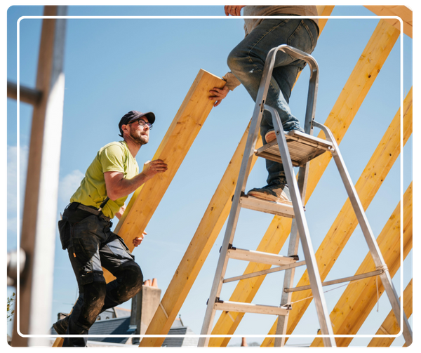 A home being constructed 