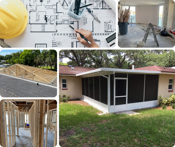 room addition projects/adding on to existing home 