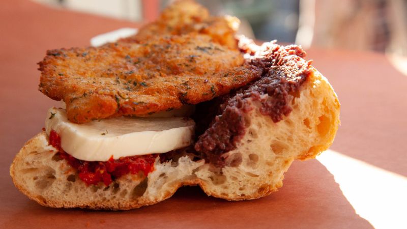 Chicken cutlet sandwich