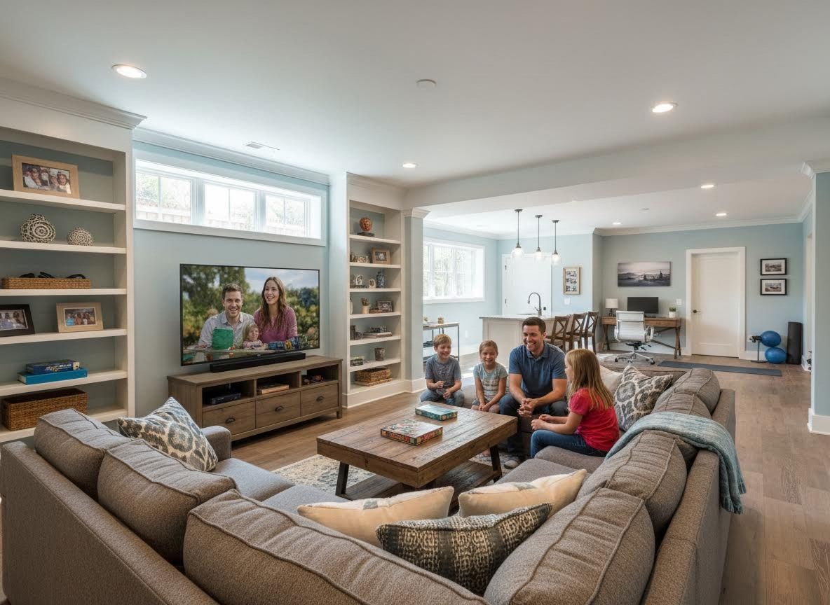 Modern Open-Plan Family Living Room