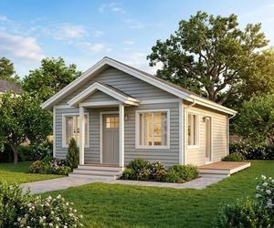 an adu in a backyard