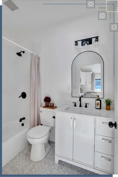 a bathroom remodel by Blue Ridge Custom Carpentry