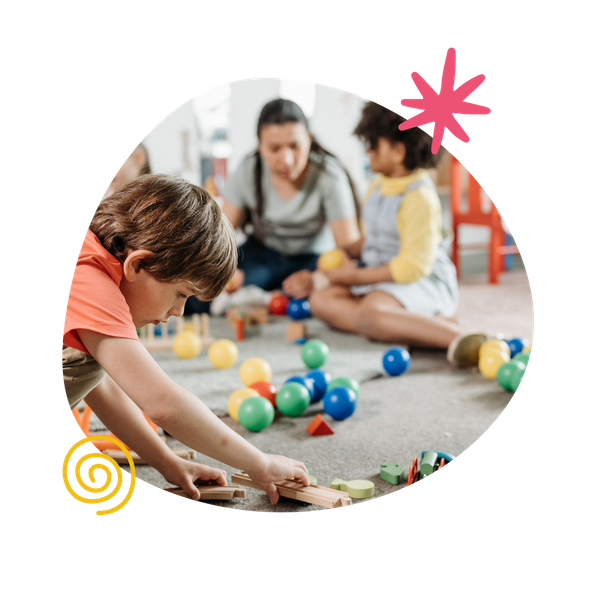 children playing in daycare