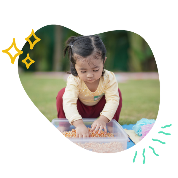 child playing outside