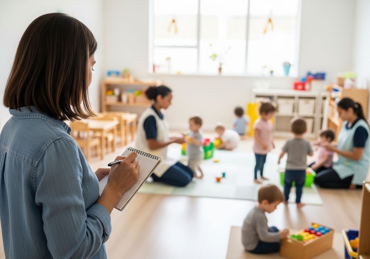 Teacher Observing Children at Play
