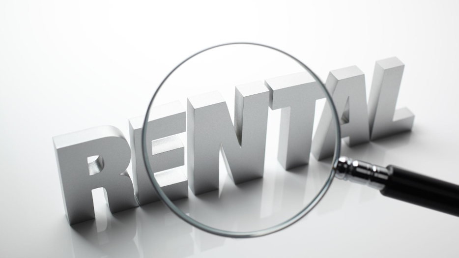 rental under a magnifying glass