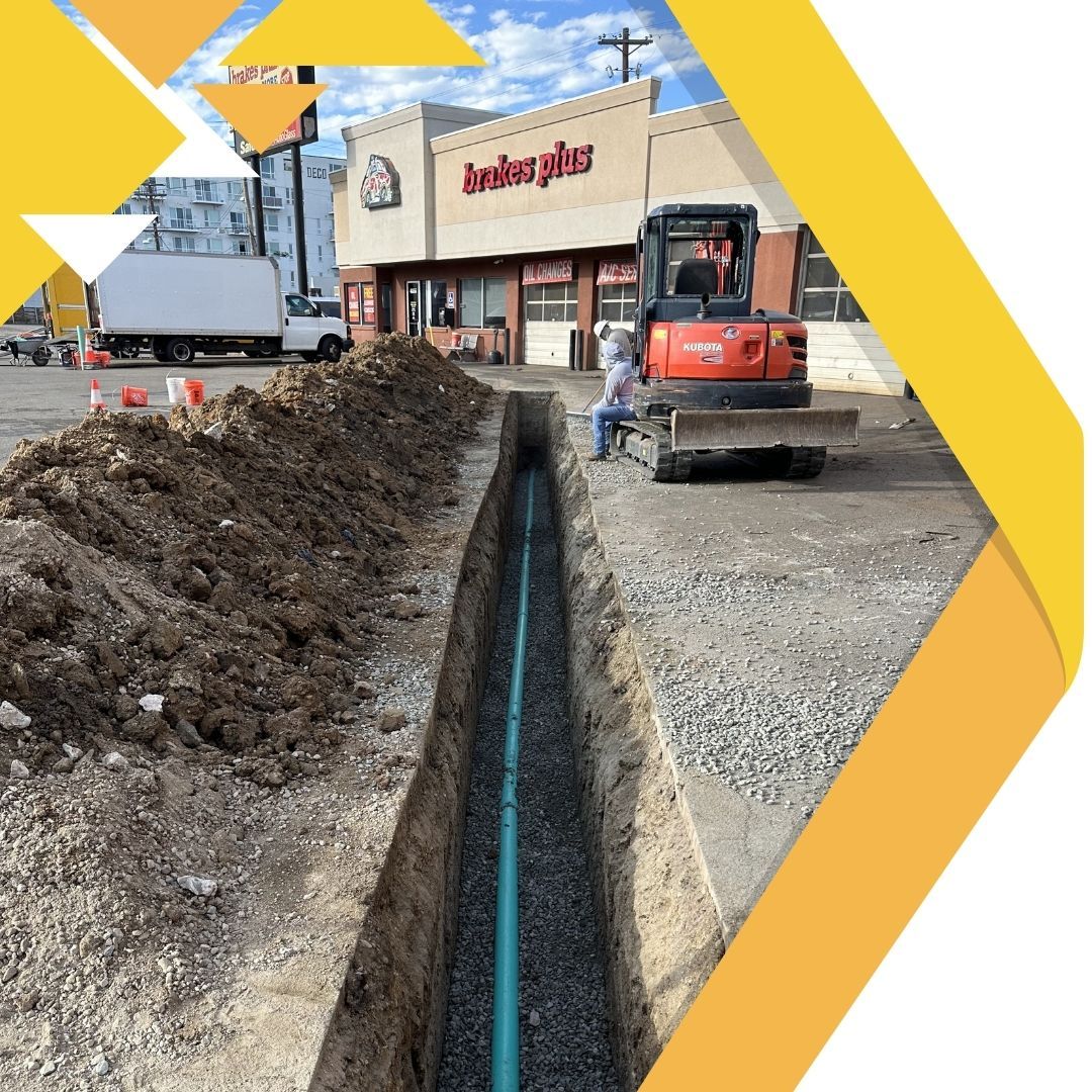 running and repairing pipes for commercial business 