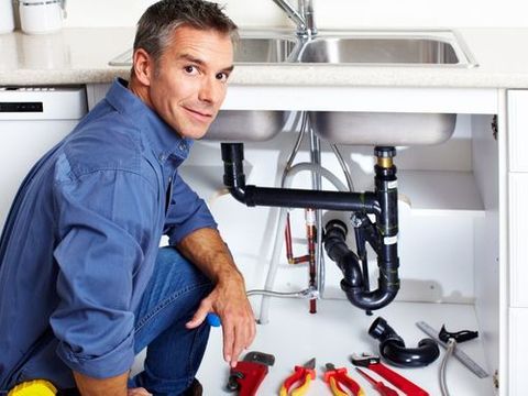 plumber smiling