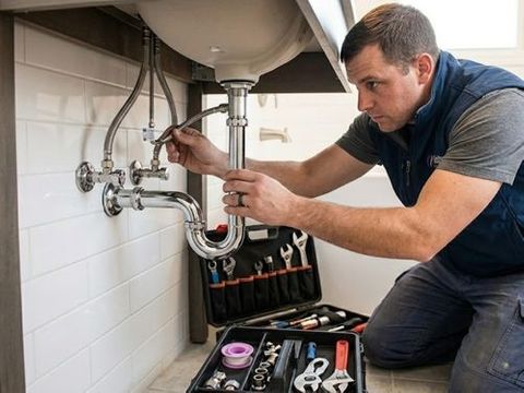 fixing a residential sink 