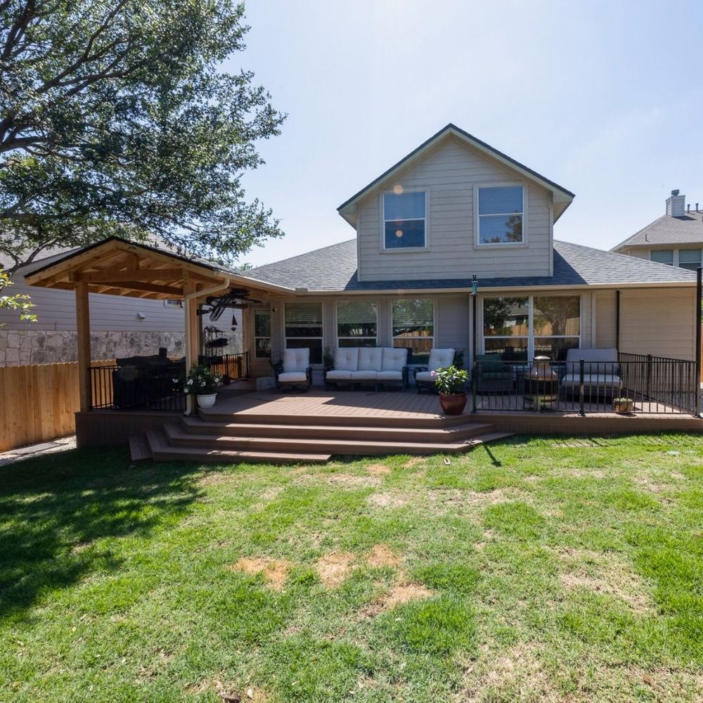 house with new custom deck