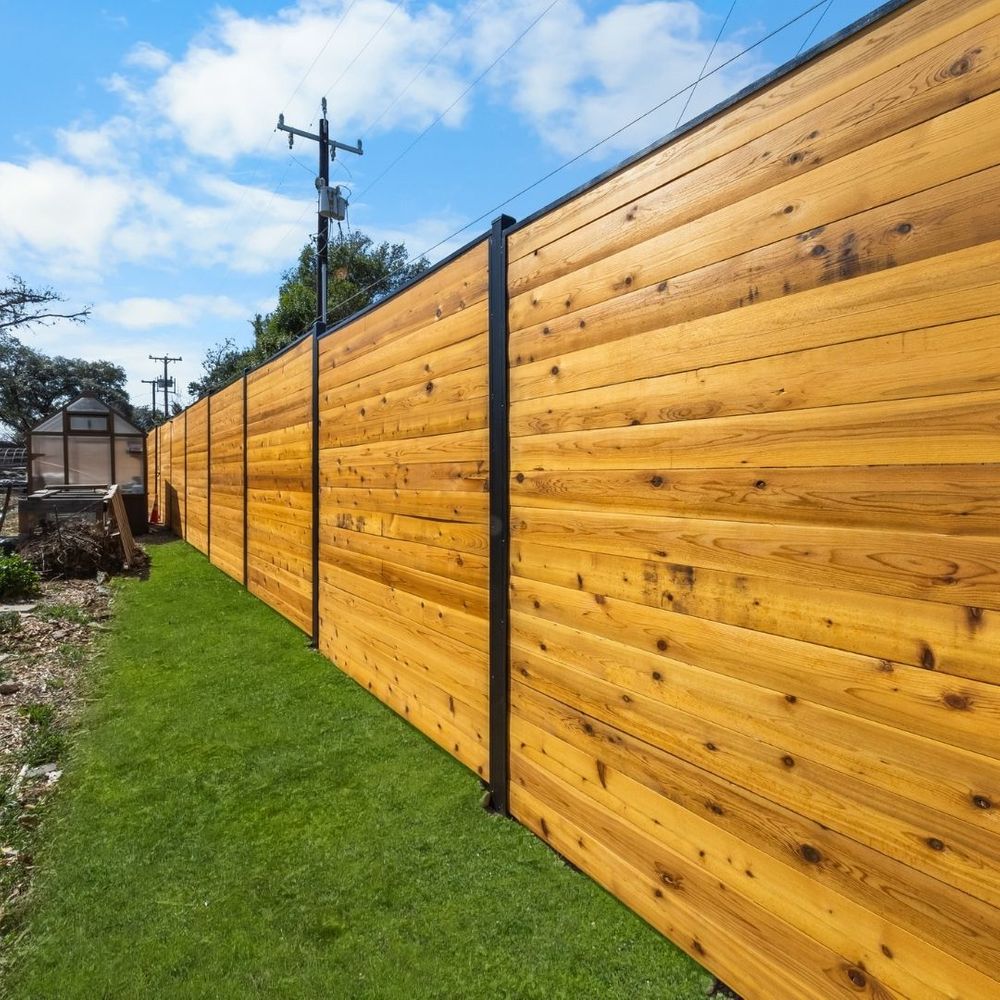cedar privacy fence