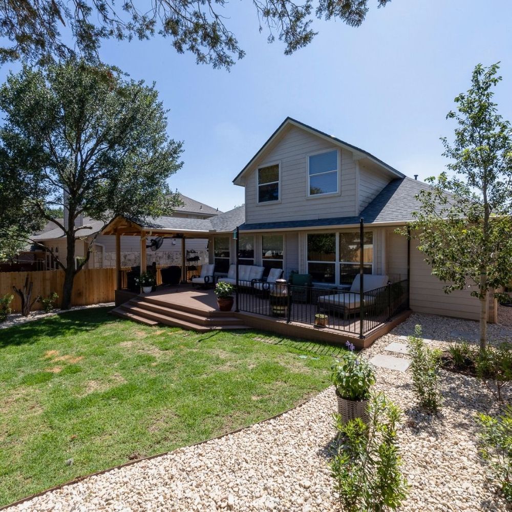 house with new deck