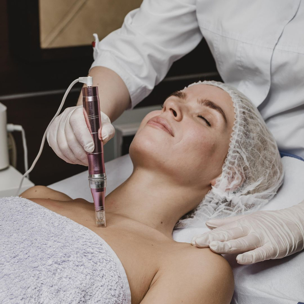 woman receiving non-surgical cosmetic treatment